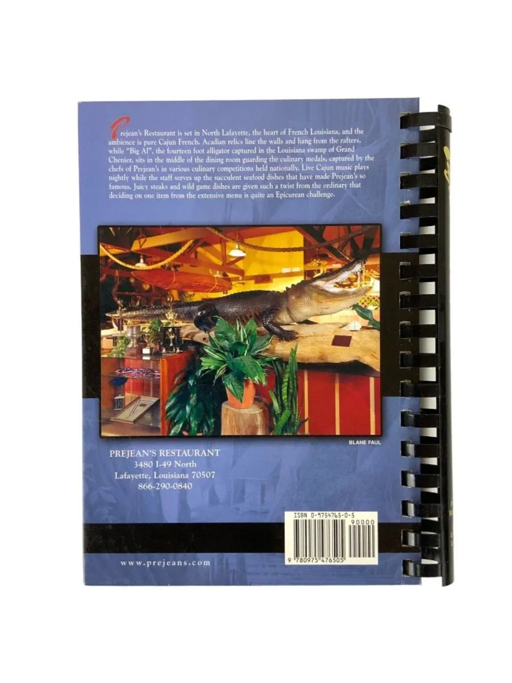 Prejeans Cookbook Simply Cajun Simply Delicious 2004 First Printing Spiral Bound